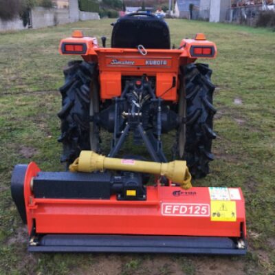 Tondobroyeur 125 cm avec Cardan pour Micro Tracteur – 36 Jeux de Couteaux en Y